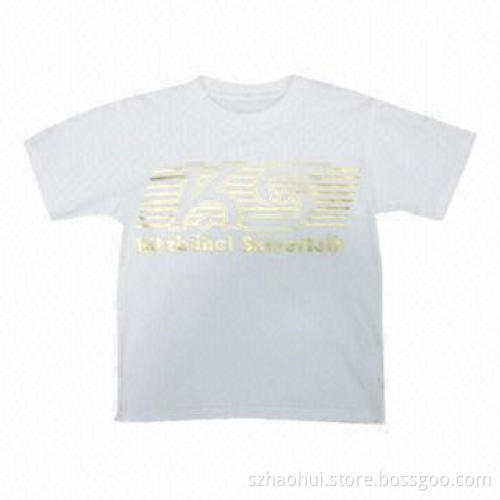 Glitter Print Children's T-shirt, Made of 100% Cotton